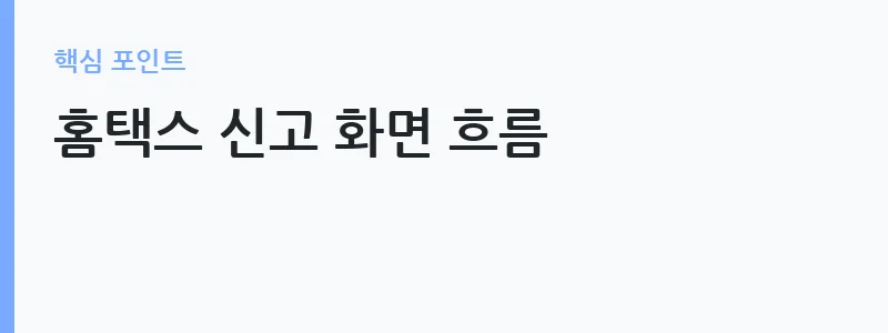 3.3% 원천징수 환급 신청 방법 안내 — 홈택스 신고 화면 흐름
